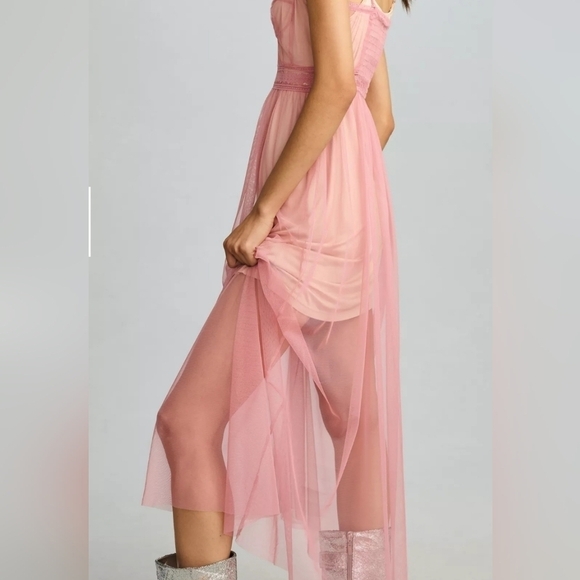 Anthropologie Pink Maxi Dress - Picture 6 of 14